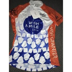 Make-A-Wish 2014 Cycling Jersey Womens Size Large NWT